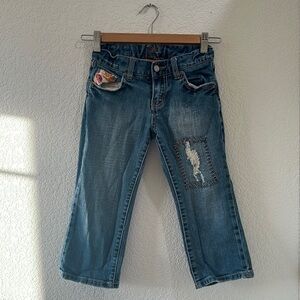 JADE GIRL Jeans | Girl's Denim Embroidered Bottoms | Size 8